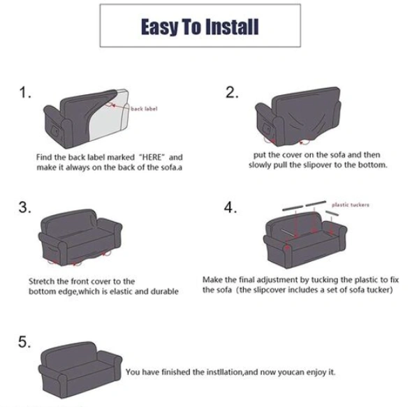 Polyester & Polyester Blend Floral Prints Universal Big Elasticity Flexible Stretch Sofa Cover for Couch Sofa Slipcover (Double Seater, Dark Blue Paisley) - Blue, Polyster, Pack of1, 2 Seater